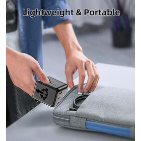 Worldwide Travel Power Adapter Multi Country Plug Socket with USB Charging for Phones Tablets and Mobile Electronics