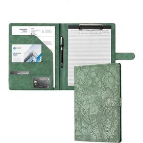 Clipboard Folder Padfolio Writing Portfolio Faux Leather Clipboards with Cover for Legal Pad Holder Letter Size A4 for Business