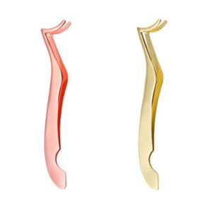 Großhandel kundenspezifische Eigenmarke Wimpern Pinzette Rose Gold Wimpernapplikator mit kundenspezifischer Verpackung