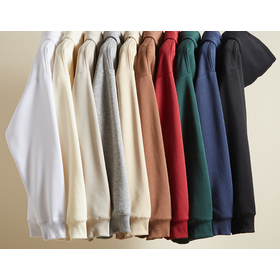 Low MOQ 100% cotton 300gsm Oversized French terry interlock hoodie