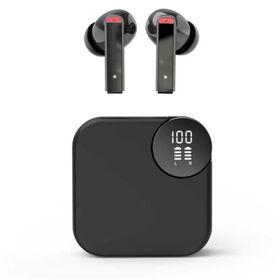 Écouteurs Sans Fil OEM avec Affichage Numérique LED, Casque Bluetooth Adoptant la Réduction de Bruit ANC et ENC, Appel HD