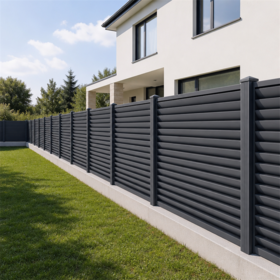 Hochwertige moderne Aluminium-Lamellenwandpaneele zu Fabrikpreisen für private Höfe und Terrassen