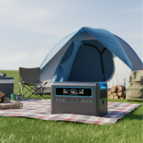 Oem odm mobile ac dc energy storage portable camping outdoor solar generator lifepo4 2400w home backup power station with ups