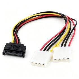 Câble d'alimentation SATA 15 broches mâle à 4 broches femelle, Adaptateur 15 P SATA mâle à 4 P femelle, Câble de conversion de puissance pour matériel informatique PC