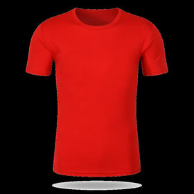 Low MOQ 100% Polyester 140gsm Plain Custom logo T-shirt