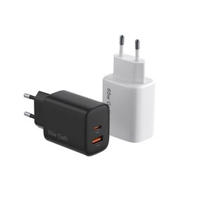 OEM 65W GaN Reiseadapter 1USB-C+1USB-A PD Schnellladegerät Dual Port Tragbares Ladegerät US EU UK Stecker für Reisen & Laden