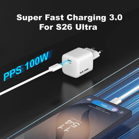 Laptop Phone GaN 100W Type C Charger PD3.2 AVS Fast Charging for iPhone whit CE ROHS KC Universal USB Charger Adapter for Samsung