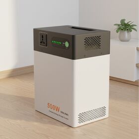 Station d'énergie portable 1000 Wh avec générateur solaire à onduleur, batterie Lifepo4 500 W, pour camping hors réseau et urgences
