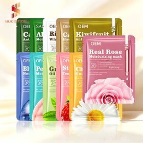 Wholesale OEM Hyaluronic Acid Moisturizing Sheet Mask Manufacturer Hydrating Skin Care Beauty