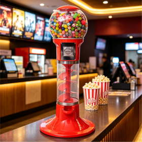 Espiral Toy Vending Machine 110/130/140cm Disponível Doce Mecânica Cápsula Toy Vending Dispenser Gumball Machine