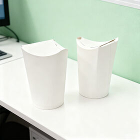 Disposable Foldable Paper Cup Butterfly Style Paper Food Container Takeaway Paper Vessel for Fast Food Service