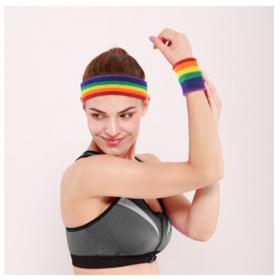 Prix usine/OEM, bandeau cousu trois couleurs, absorbant la transpiration, respirant et très élastique pour la course et les activités de fitness