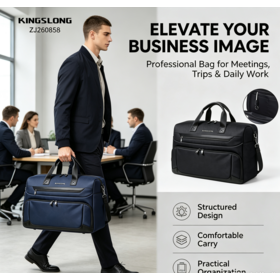 سعة كبيرة حقيبة عمل رجال الأعمال 15.6 بوصة مبطنة كمبيوتر محمول مقصورة اليد حقيبة Crossbody