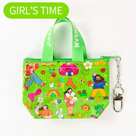 Umweltfreundliche PP-Webtasche als Schlüsselanhänger, Mini-Beutel, leichte, wiederverwendbare Tasche für Münzen, Schlüssel, kleine Essentials und tägliche Aufbewahrung