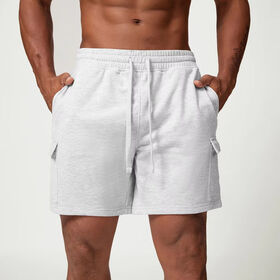 Men's Casual Shorts-Breathable Knitted Cotton Elastic Mid Waist Stylish Design