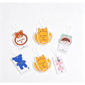 Cartoon children's clothing tags, infant clothing labels, children's clothing tags children's toys labels, notebook card tags