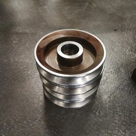 Custom-machined 45# Carbon Steel Single Groove V-Belt Pulley, Drive Belt Spare Part for agricultural machinery transmission system