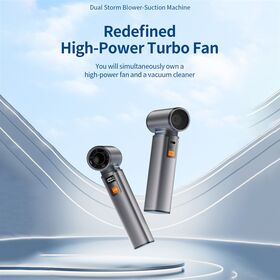 New Multifunctional Rechargeable Mini Turbo Blower Suction Fan Stepless Speed Control Handheld Air Duster for Outdoor & Cleanin...