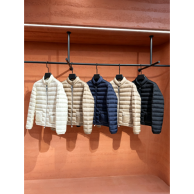Damen "Lans Packable" kurze Daunen-Pufferjacke, schmal geschnitten, gesteppter Wintermantel