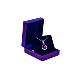 Personalizado pu cuero joyería caja colgante collar pantalla regalo caja joyería embalaje para vacaciones, cumpleaños, Día de San Valentín