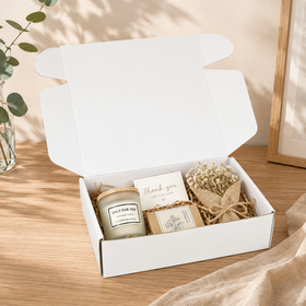 Maßgeschneiderte Wellpapp-Verpackungsboxen mit Griffen für Einzelhandelsprodukte, Geschenke und E-Commerce