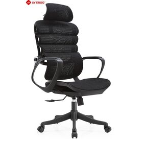 Chaise de bureau en maille à haut dossier en alliage d'aluminium certifié BIFMA avec fauteuil inclinable réglable pour les professionnels du jeu