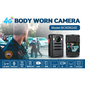 Polizei-Bodycam mit TF-Karte und Cloud-Speicher, 4G Online-Fernansicht, Video-GPS-Tracking, tragbares Person-DVR für Strafverfolgungsbehörden