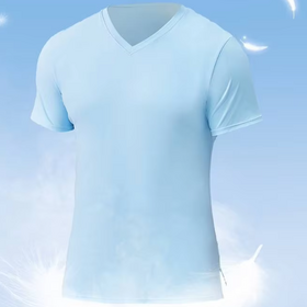 Hommes D'été De Yoga Sport Costume 30D Fin Fil Série Respirant À Séchage Rapide Doux Close-Running Fitness Top Manches Courtes