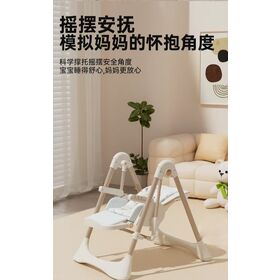 Chaise haute pour tout-petit, pliable, avec roulettes, inclinaison multipositions, coussin lavable à motifs, harnais de sécurité, amovible