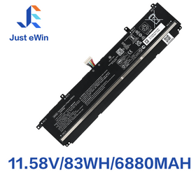 Batterie d'ordinateur portable de qualité WK06XL HSTNN-WB0C pour HP OMEN 7 8 9 Plus Pro TPN-Q265 TPN-Q267 11.58V 83WH