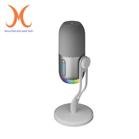 Niere-Mikrofon - XLR/Typ-C Dual-Interface, Kondensator, RGB-Touch-Steuerung, Touch-Mute, Aufnahme-Monitor, Aluminiumgehäuse