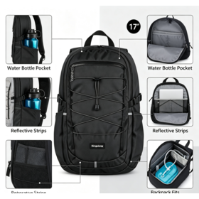 Atacado Unisex impermeável Casual Esportes Mochila Leve Outdoor Viagem Mochila Escolar Design Personalizado