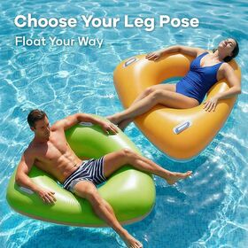 Large triangular inflatable pool chair float with handle, suitable for adult and children's swimming water inflatable chair/bed