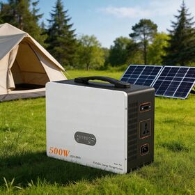 Generador Solar Portátil LiFePO4 1004.8Wh con Inversor MPPT para Exteriores, Batería Solar de 500W para Camping, Estación de Energía Off-Grid