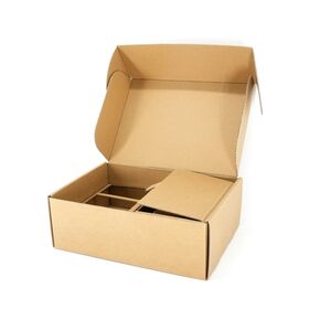 Boîte en Carton Ondulé Personnalisée OEM à Bas Prix avec Séparateur pour l'Emballage de Commandes E-commerce de Kits de Composants Matériels