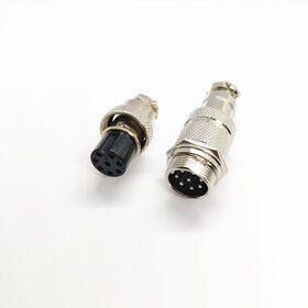 8P GX16 Circular Cable Wire Connector 16mm Waterproof 125V 4A PCB 16MF Male Plug Female Socket Power