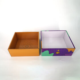 En gros OEM Personnalisé Pleine Couleur Imprimé Carton Boîte Inverse Tuck Fin Papier Boîte D'illustration Personnalisée Logo Pour Marchandise Cadeau Emballage