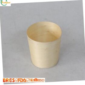 Grosir Cangkir Saji Kayu Birch Sekali Pakai Ramah Lingkungan Dapat Terurai Hayati, Ideal untuk Yogurt, Makanan Penutup, Camilan, Toko Roti, dan Katering