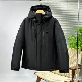 Herren Himalaya-Stil Daunenparka Winterjacke, schwere warme Kapuzen-Pufferjacke, Outdoor-Expeditions-Oberbekleidung