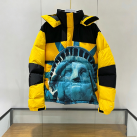 Herren Winter Daunenjacke Liberty Baltoro Jacket Grafik-Daunenjacke Outdoor Warmer Kapuzen-Streetwear-Mantel Gelb Schwarz Rot