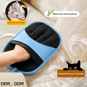 Five-Finger Electrostatic Handheld Pet Grooming Glove for Dogs Cats Dual-Sided Dog Cat Hair Remover Brush Household Pet Hair