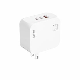 Chargeur Rapide LDNIO Q7-MI HyperCharge GaN 67W, Chargeur Mural 2C 1A PD3.0 PPS QC4.0 Adaptateur Type C pour Ordinateur Portable, Tablette, Téléphone