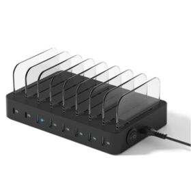 OEM Home DC Elektrisch Mobil Multi USB Typ C Tragbare Telefonladestation Desktop 8 Port Öffentliche Handy-Ladestation