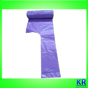 Heavy Duty HDPE Star-Sealed Trash/Garbage Bags with Tie Handles - Factory Direct Price