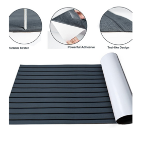ODM, alfombra de piso de EVA de color de grano de madera con pegamento trasero, impermeable y antideslizante, ligero, durable, corte libre, empalme libre