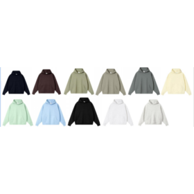 Prix usine 100% coton 380GSM Plaine Surdimensionné Français terry hoodie