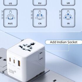 2026 IFA Nova Alta Qualidade 20W Universal Carregador De Viagem com Adaptador Plug Global