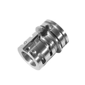 Kundenspezifisches CNC-Dreh-Taschenlampengehäuse, Metallverbindergehäuse, Präzisionsgefertigte Verriegelungskupplungsschale für Taschenlampen