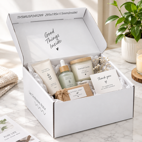 Individuell bedruckte Wellpapp-Versandbox mit halben Klappen, Standard-Rundboden-Konstruktion