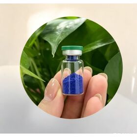 Ghk-Cu powder Factory price: Ghkcu copper peptide freeze-dried polypeptide Customized Ghk Cu GHKcu 50mg 100mg Small bottle